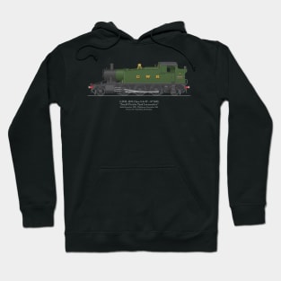 GWR Small Prairie Class 4575 Tank Locomotive Number 5553 Hoodie